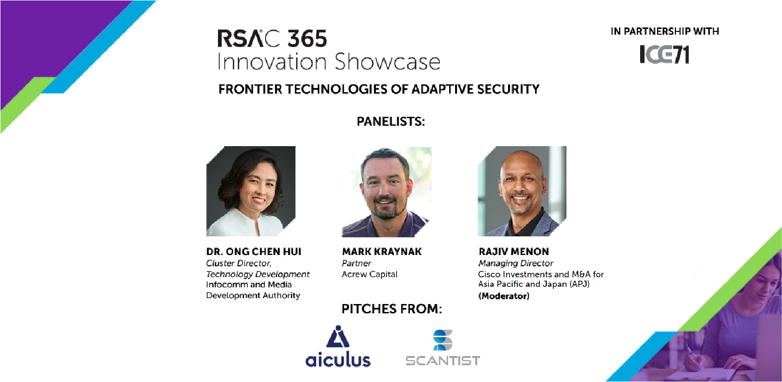 ICE71-RSAC 365 Innovation Showcase: Frontier Technologies of Adaptive Security