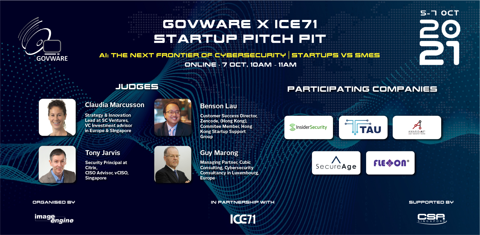 GovWare x ICE71 Startup Pitch Pit 2021