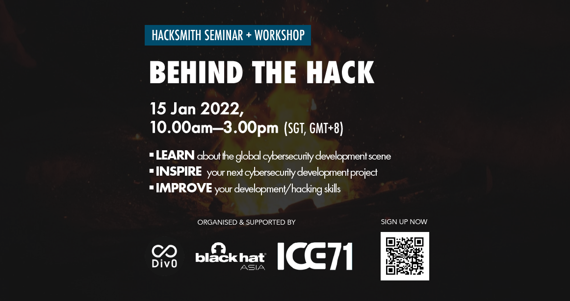 HackSmith Seminar + Workshop — Behind the Hack
