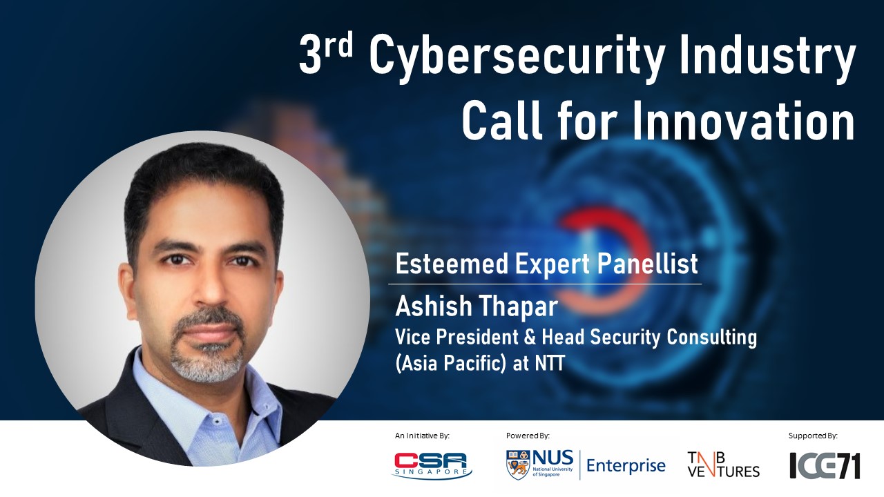 - ICE71 Interview with CyberCall Expert Panellist Ashish Thapar