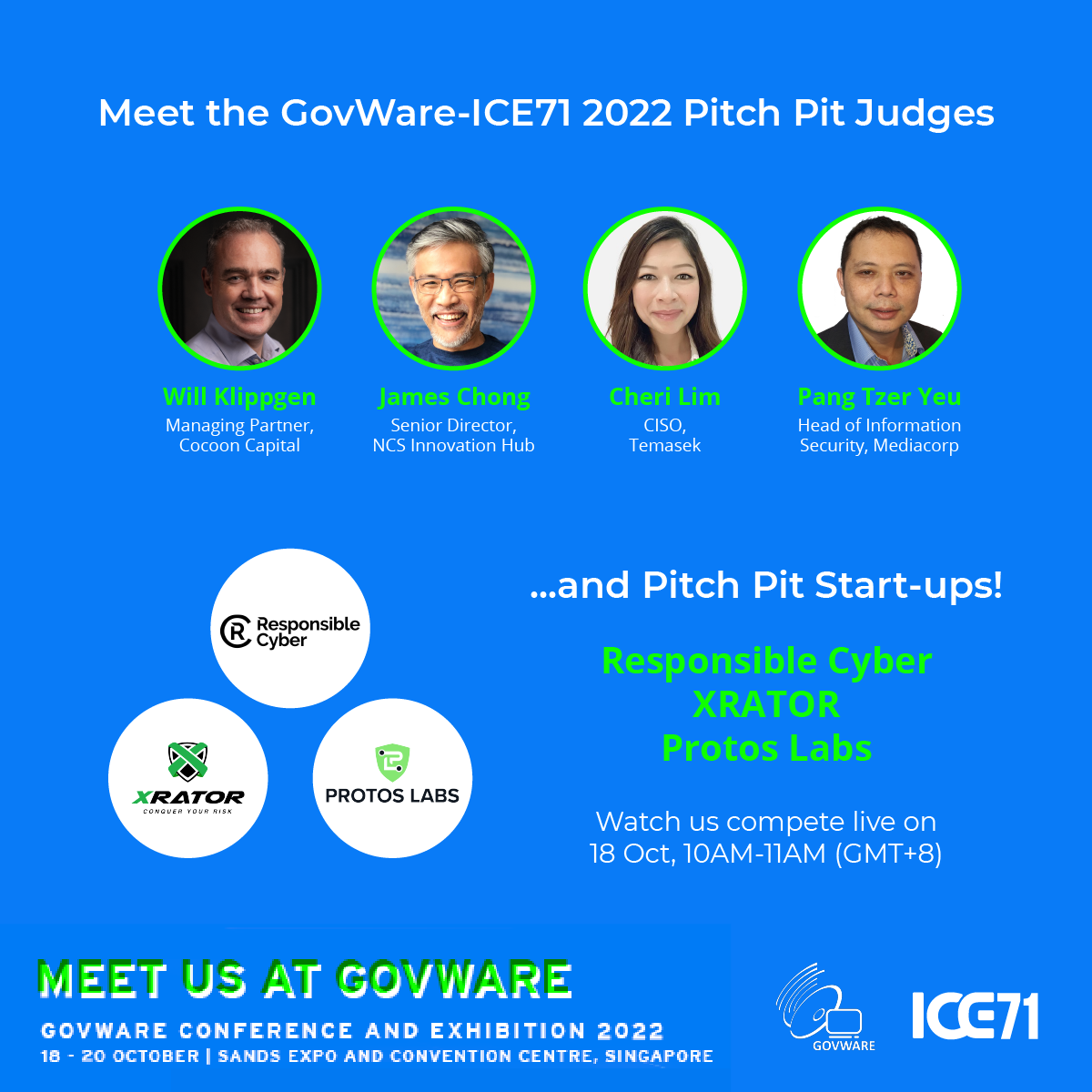 GovWare-ICE71 Start-up Pitch Pit 2022