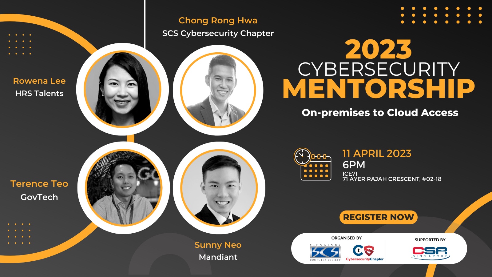 SCS Cybersecurity Chapter at ICE71 – Cybersecurity Career Mentoring: On-premises to Cloud Access